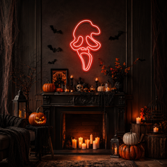 Scream Ghost Neon Sign
