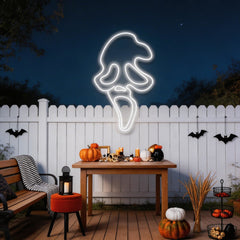 Scream Ghost Neon Sign