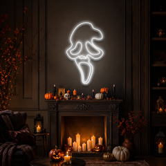 Scream Ghost Neon Sign