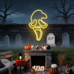 Scream Ghost Neon Sign
