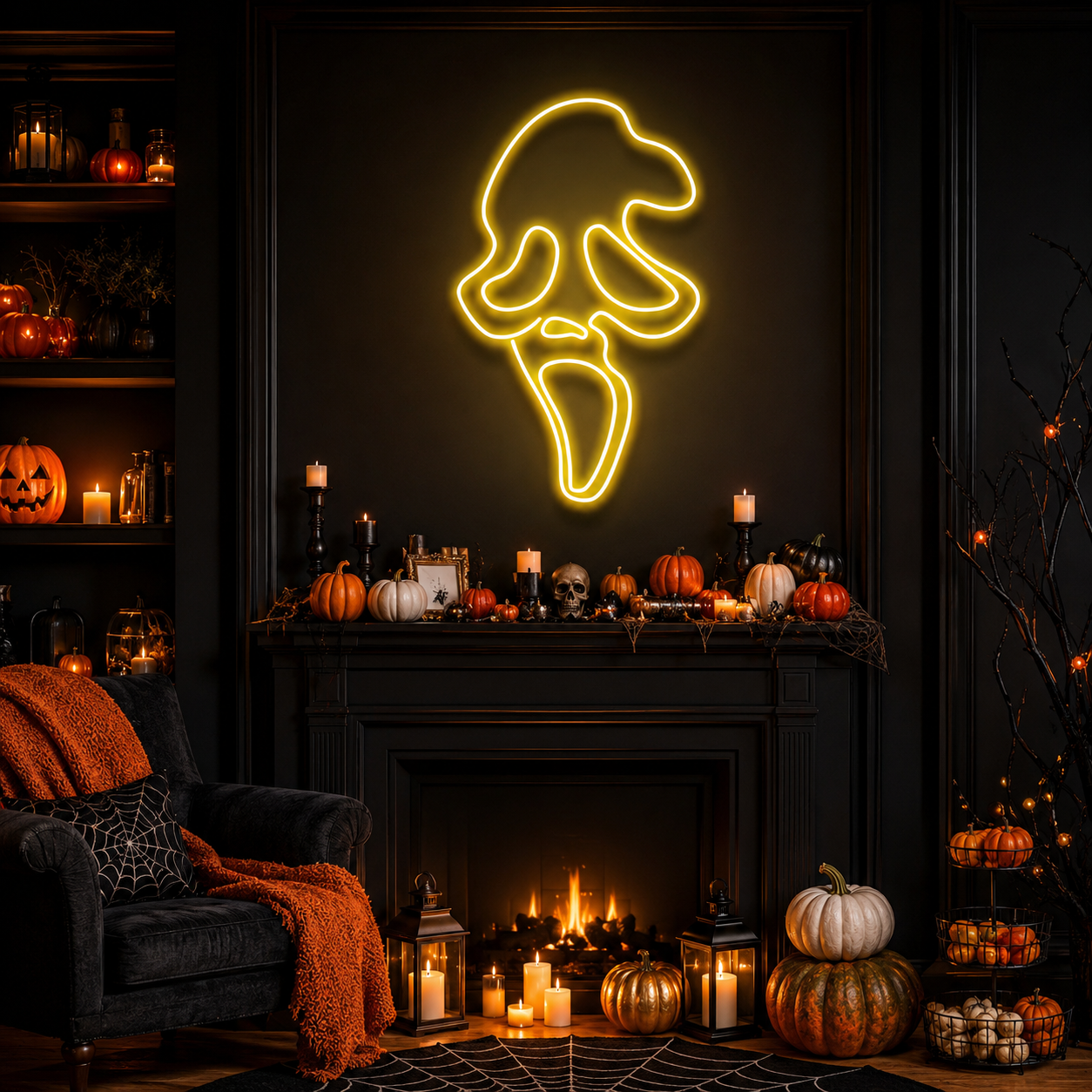 Scream Ghost Neon Sign