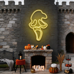 Scream Ghost Neon Sign