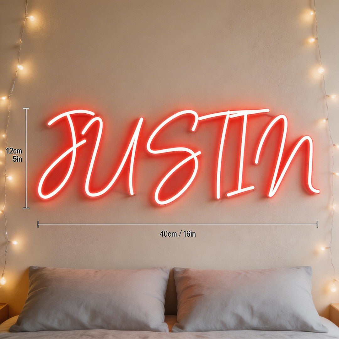 JUSTIN 20" SIGN