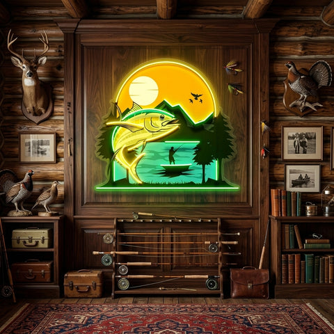 Sea and Fish Paintings LED Neon Sign Light Pop Art