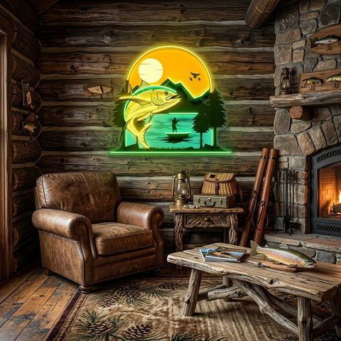 Sea and Fish Paintings LED Neon Sign Light Pop Art