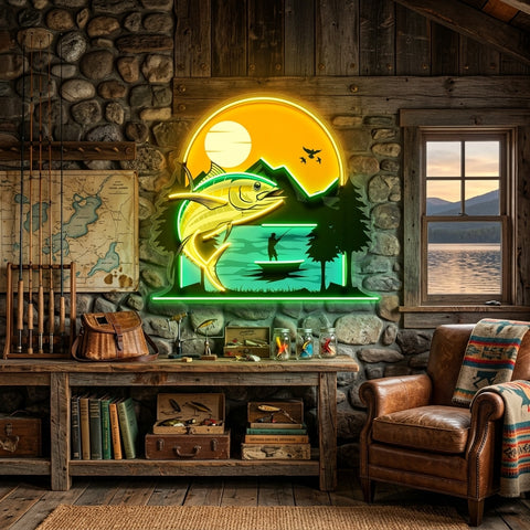 Sea and Fish Paintings LED Neon Sign Light Pop Art