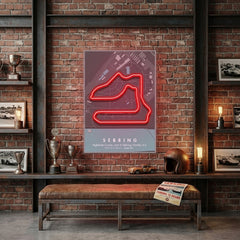 Sebring Florida F1 Circuit LED Neon Sign Light Pop Art
