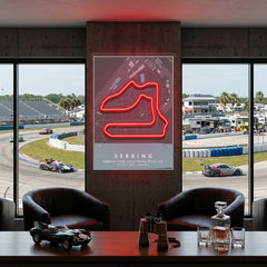 Sebring Florida F1 Circuit LED Neon Sign Light Pop Art