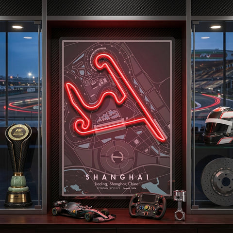 Shanghai F1 Circuit LED Neon Sign Light Pop Art