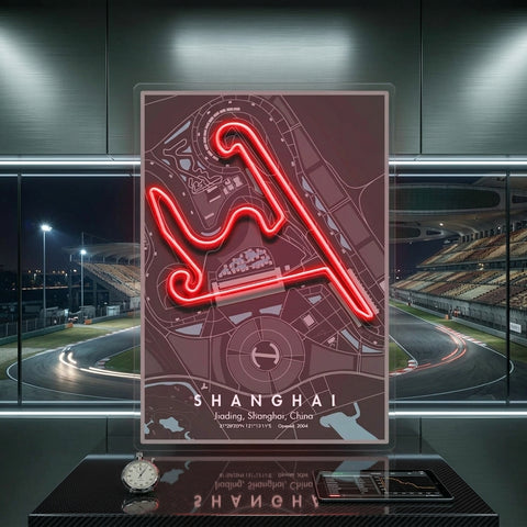 Shanghai F1 Circuit LED Neon Sign Light Pop Art