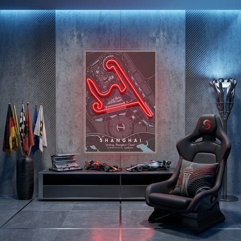 Shanghai F1 Circuit LED Neon Sign Light Pop Art