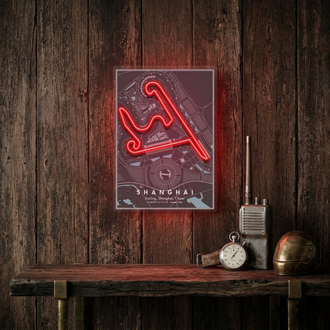Shanghai F1 Circuit LED Neon Sign Light Pop Art