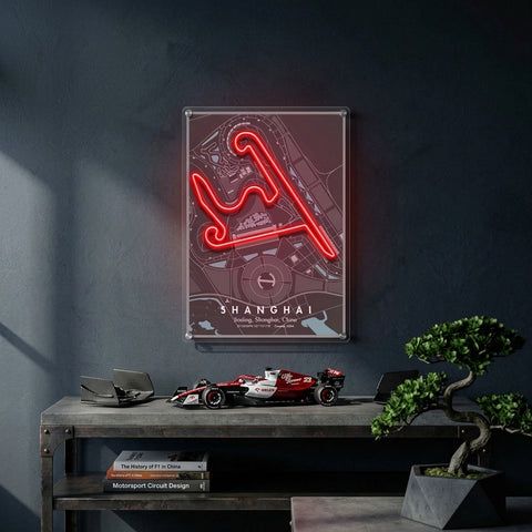 Shanghai F1 Circuit LED Neon Sign Light Pop Art