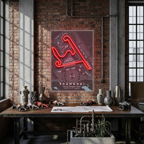 Shanghai F1 Circuit LED Neon Sign Light Pop Art