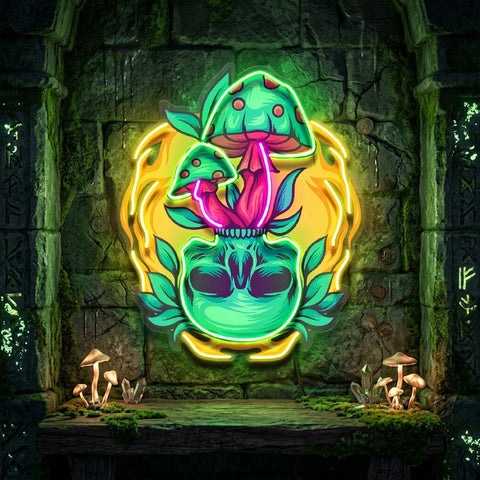 Shroom Spirit Bloom LED Neon Sign Light Pop Art