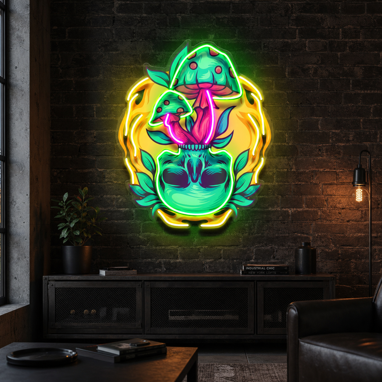 Shroom Spirit Bloom LED Neon Sign Light Pop Art