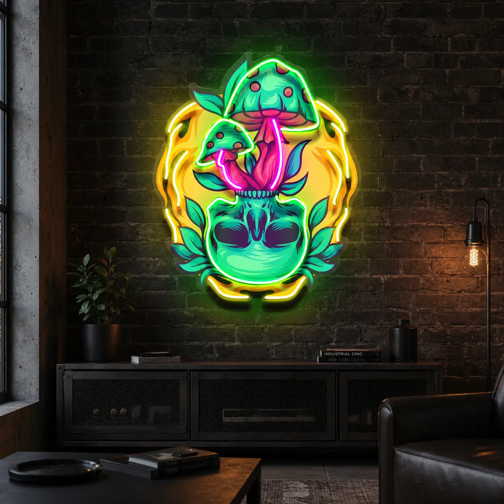 Shroom Spirit Bloom LED Neon Sign Light Pop Art