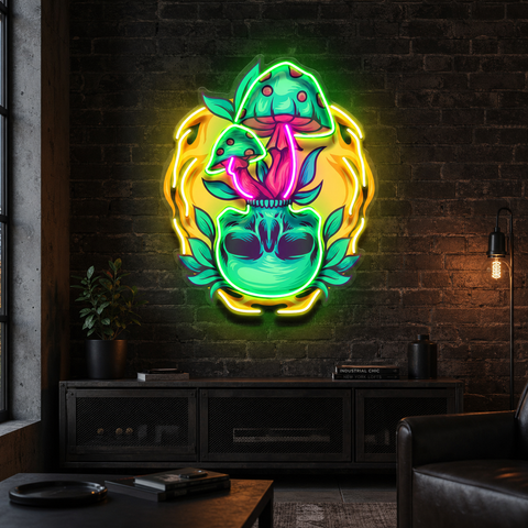Shroom Spirit Bloom LED Neon Sign Light Pop Art