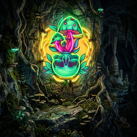 Shroom Spirit Bloom LED Neon Sign Light Pop Art