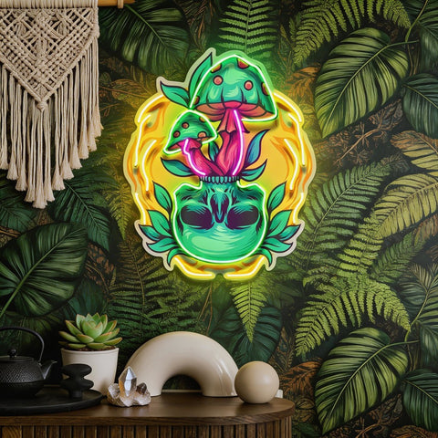 Shroom Spirit Bloom LED Neon Sign Light Pop Art