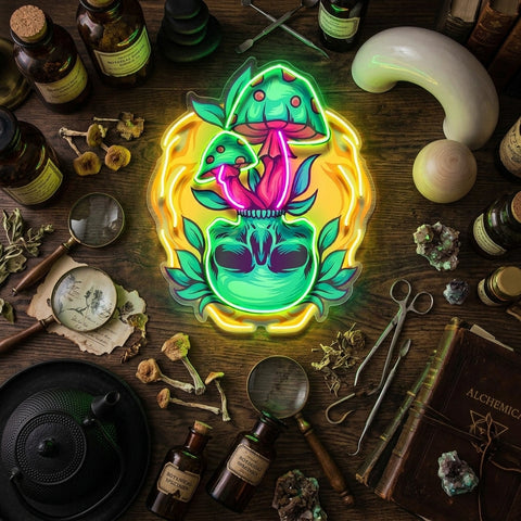 Shroom Spirit Bloom LED Neon Sign Light Pop Art