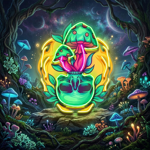 Shroom Spirit Bloom LED Neon Sign Light Pop Art