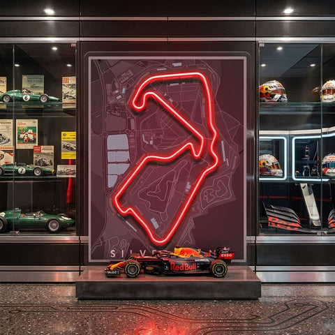 Silverstone Formula 1 Circuit LED Neon Sign Light Pop Art