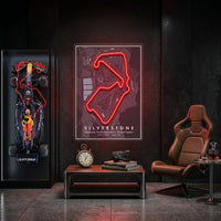 Silverstone Formula 1 Circuit LED Neon Sign Light Pop Art