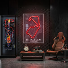 Silverstone Formula 1 Circuit LED Neon Sign Light Pop Art