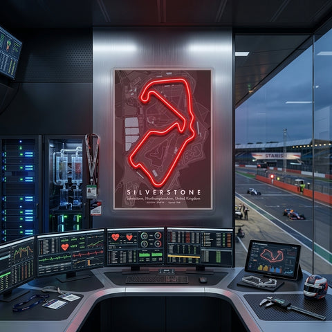 Silverstone Formula 1 Circuit LED Neon Sign Light Pop Art