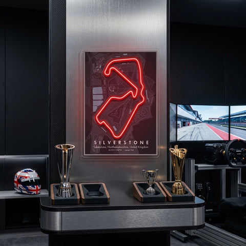 Silverstone Formula 1 Circuit LED Neon Sign Light Pop Art