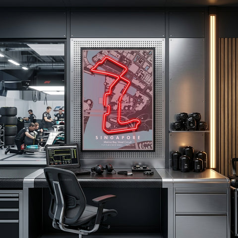 Singapore Formula 1 Circuit LED Neon Sign Light Pop Art