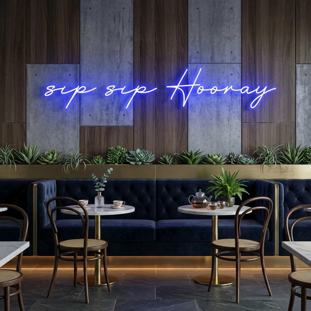 Sip Sip Hooray Led Neon Sign Light
