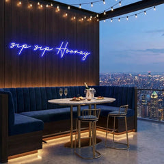 Sip Sip Hooray Led Neon Sign Light