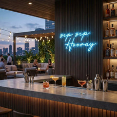 Sip Sip Hooray Led Neon Sign Light