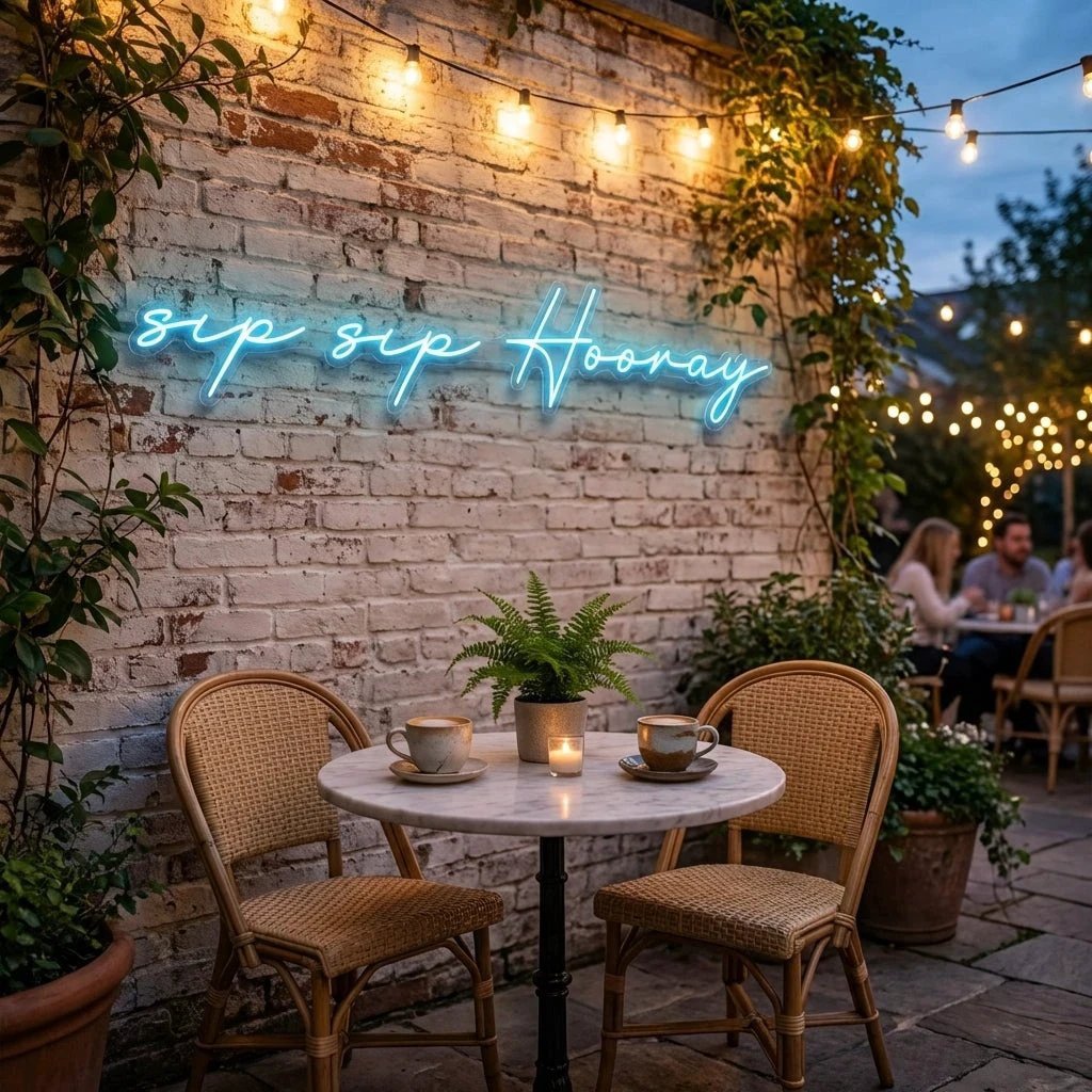 Sip Sip Hooray Led Neon Sign Light