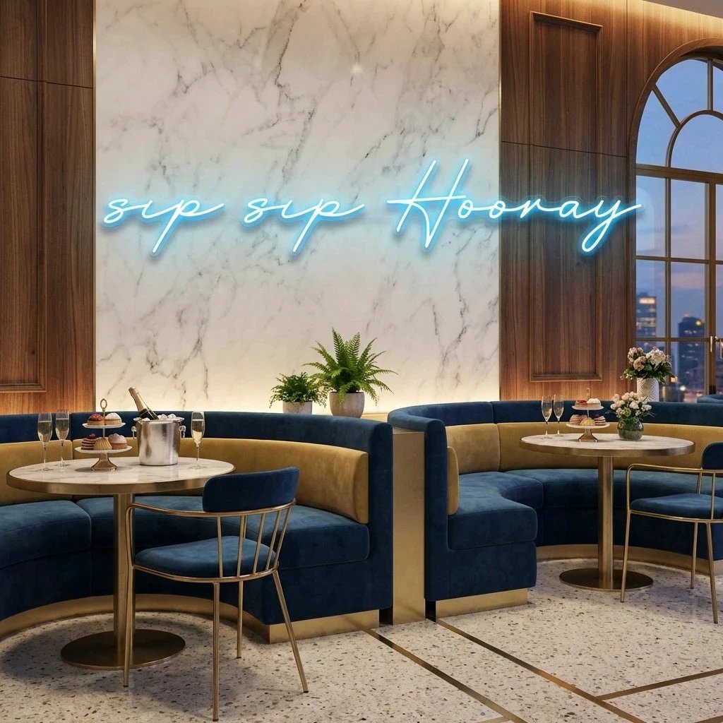 Sip Sip Hooray Led Neon Sign Light