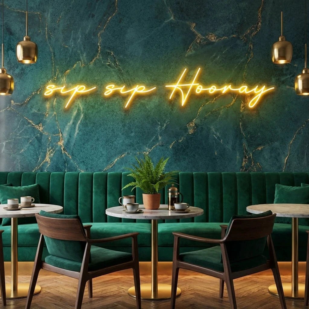 Sip Sip Hooray Led Neon Sign Light
