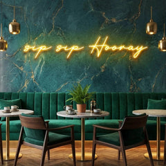 Sip Sip Hooray Led Neon Sign Light