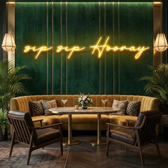 Sip Sip Hooray Led Neon Sign Light