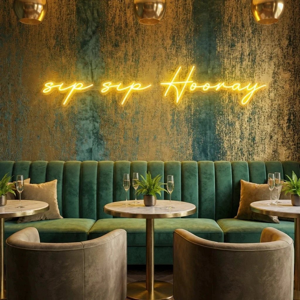Sip Sip Hooray Led Neon Sign Light