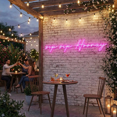 Sip Sip Hooray Led Neon Sign Light