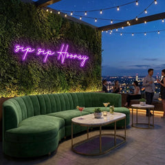 Sip Sip Hooray Led Neon Sign Light