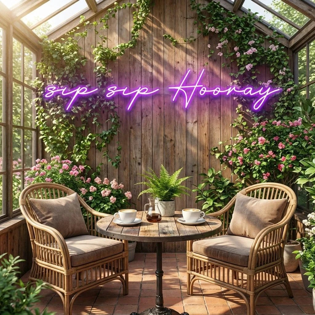 Sip Sip Hooray Led Neon Sign Light