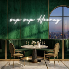 Sip Sip Hooray Led Neon Sign Light