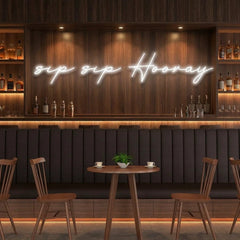 Sip Sip Hooray Led Neon Sign Light