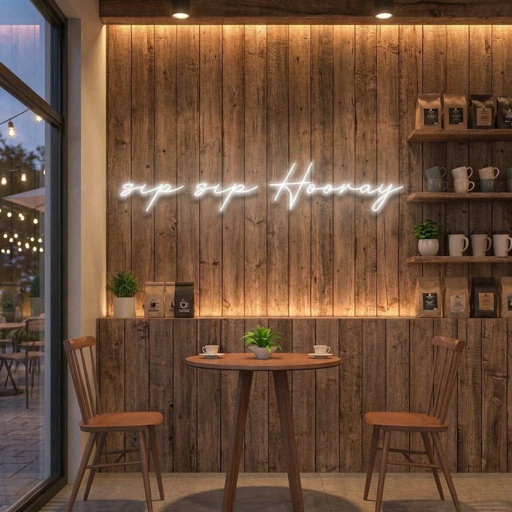 Sip Sip Hooray Led Neon Sign Light