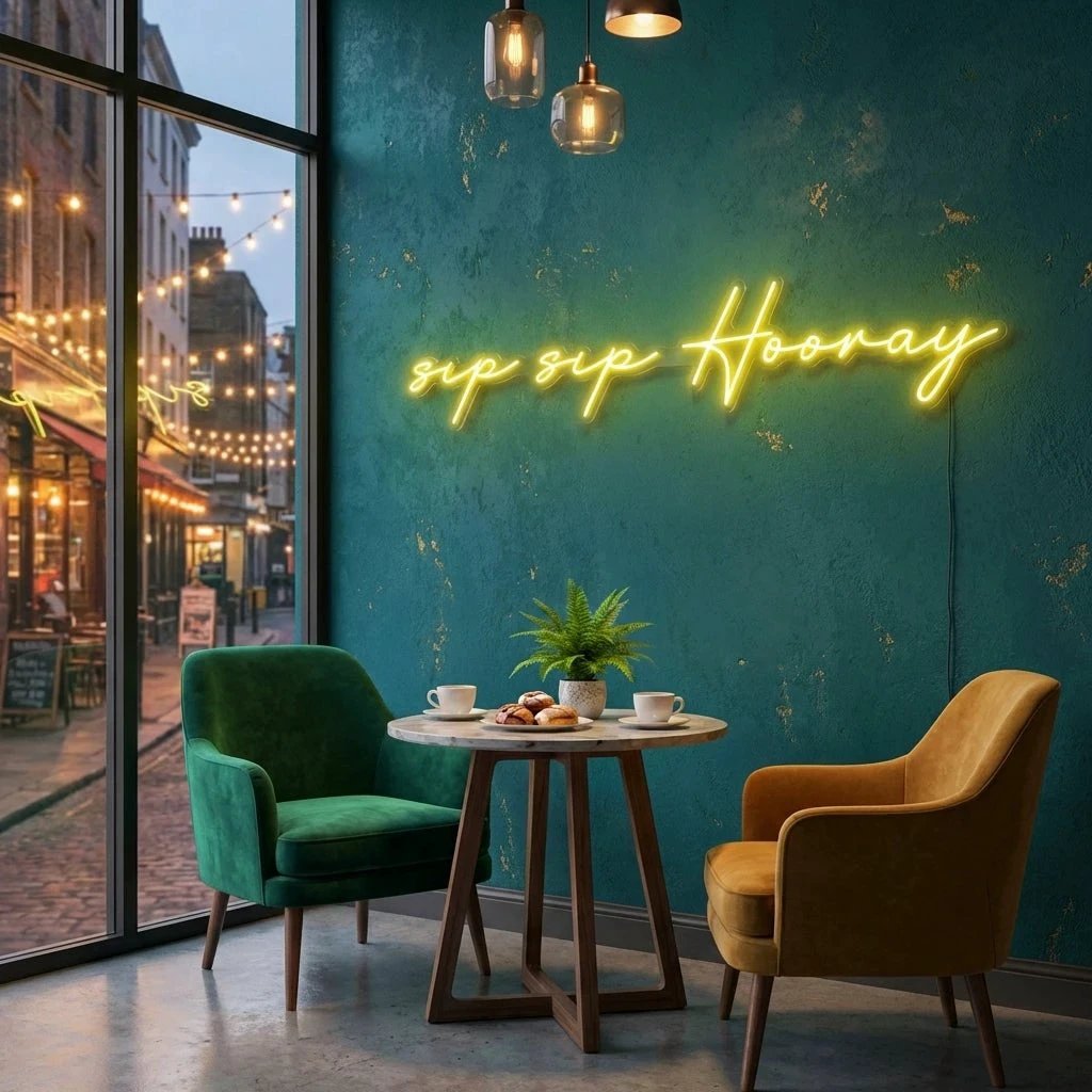 Sip Sip Hooray Led Neon Sign Light