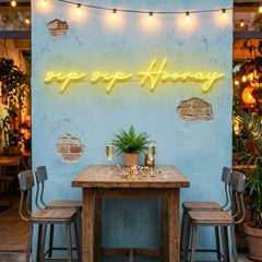 Sip Sip Hooray Led Neon Sign Light