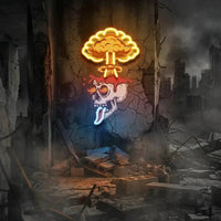 Skull Boom Art work Led Neon Sign Light, Custom Neon Sign, Home Decoration
